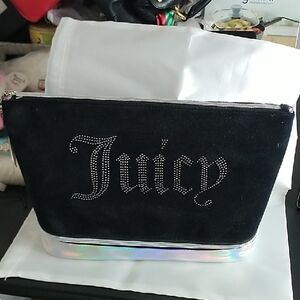 Juicy Couture Black and Silver Women's TRAVEL pouch